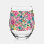 サニーパステル ステムなしワイングラス (右)