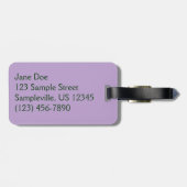 サニーパープルクロキュース ラゲッジタグ (裏面横)