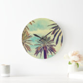 サニーパーム農園:栽培オアシス。 ラージ壁時計 (ホーム)