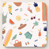 サニービーチおもしろいパターン コースター (正面)