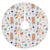 サニービーチおもしろいパターン ブラッシュドポリエステルツリースカート (正面)