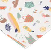 サニービーチおもしろいパターン ミディアムテーブルランナー (コーナー)