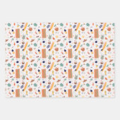 サニービーチおもしろいパターン ラッピングペーパーシート (正面3)