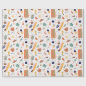 サニービーチおもしろいパターン ラッピングペーパー (フラット)