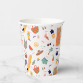 サニービーチおもしろいパターン 紙コップ (左)