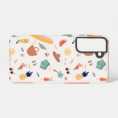 サニービーチおもしろいパターン SAMSUNG GALAXYケース (裏面横)