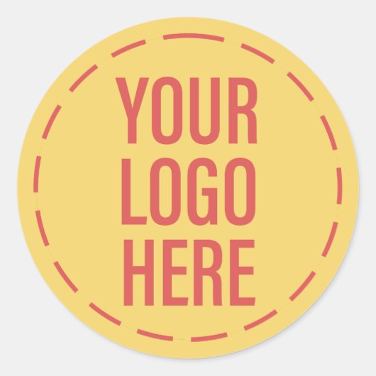 サニービーチイエローテーマブランドロゴ ラウンドシール (正面)