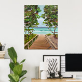 サニービーチエスケープ ポスター (ホームオフィス)