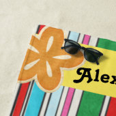 サニービーチストライプズ ビーチタオル (インサイチュ)