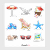 サニービーチセットシール シール (シート)