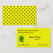 サニービーチホテル名刺 名刺 (正面/裏面)