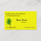 サニービーチホテル名刺 名刺 (裏面)