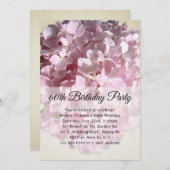 サニーピンクフラワースペシャルバースデーパーティー 招待状 (正面/裏面)