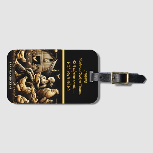 サニーファームの日に羽ばたき ラゲッジタグ (正面横)