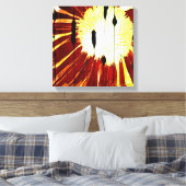 サニーフラワーバーン キャンバスプリント (インサイチュ (寝室))