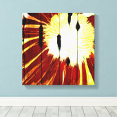 サニーフラワーバーン キャンバスプリント (インサイチュ (ウッドフロア))