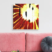 サニーフラワーバーン キャンバスプリント (インサイチュ (リビング))