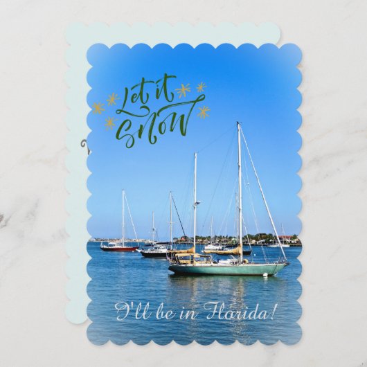 サニーフロリダに雪を降らせろ!帆船 シーズンカード (正面/裏面)
