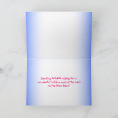 サニーフロリダクリスマスからの海と挨拶 シーズンカード (内部)