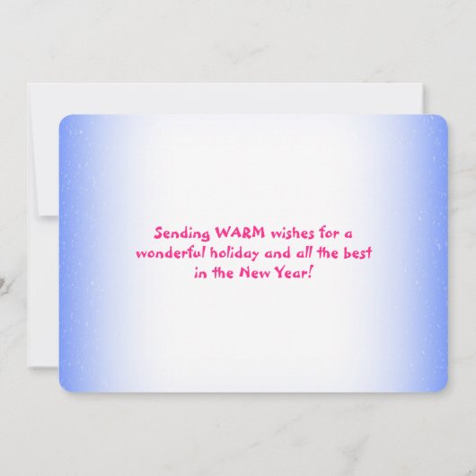 サニーフロリダクリスマスからの海と挨拶 シーズンカード (裏面)