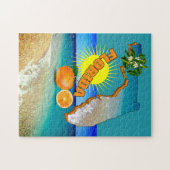 サニーフロリダサンシャインオレンジブロッサムトラベル ジグソーパズル (横)