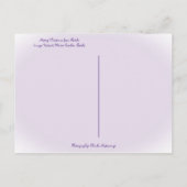 サニーフロリダパープルフラワーからのメリークリスマス ポストカード (裏面)