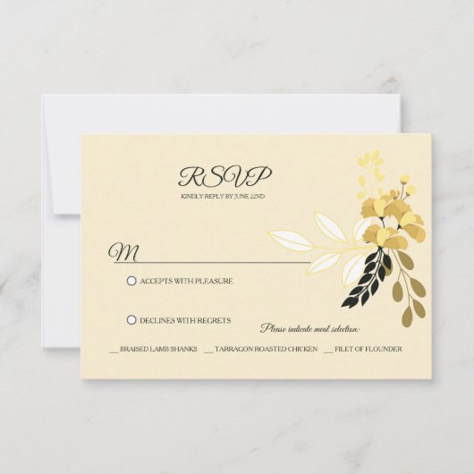 サニーフローラRSVP 出欠カード (正面)