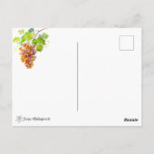 サニーブドウ園。水彩絵画葉書 ポストカード (裏面)