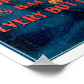 サニーブルックウイスキーヴィンテージドリンクアドアート ポスター (角)