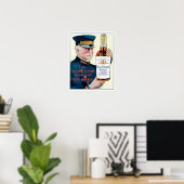 サニーブルックウイスキーヴィンテージドリンクアドアート ポスター (ホームオフィス)