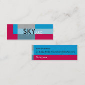 サニーブロックブルーレッド スキニー名刺 (正面/裏面)