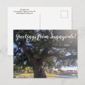 サニーベイルからの挨拶！ ポストカード (正面/裏面)