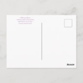 サニーベイルの血まみれ： Verbena lilacina ポストカード (裏面)