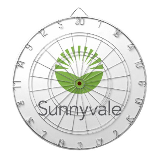 サニーベイル国旗（カリフォルニア州） ダーツボード (正面)