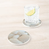 サニーホワイトシーシェルスサマービーチエキゾチック コースター (側面)