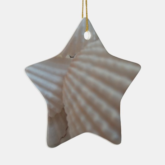 サニーホワイトシーシェル、シーシェルビーチ夏の愛 セラミックオーナメント (右)