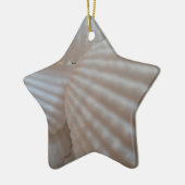 サニーホワイトシーシェル、シーシェルビーチ夏の愛 セラミックオーナメント (左)