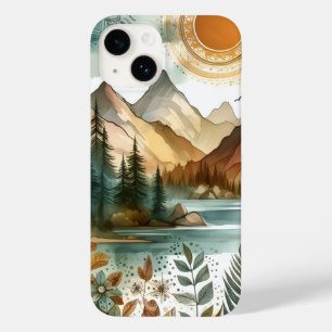 サニーボ素朴ホ自然パターンマウンテンレイク Case-Mate iPhone 14ケース
