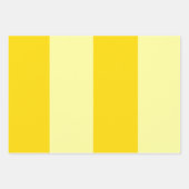 サニーモダンイエローストライプカラーブロック ラッピングペーパーシート (正面3)