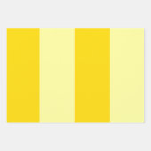 サニーモダンイエローストライプカラーブロック ラッピングペーパーシート (正面2)