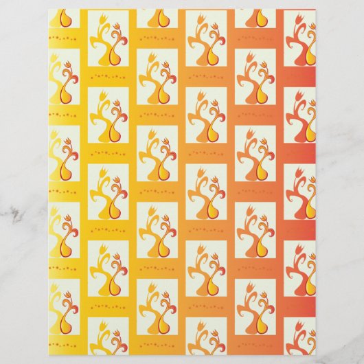 サニーモダンイエローチューリップカップルイラストレーション (正面)