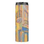 サニーヨーロッパ通りコージーアーキテクチャトラベルアート タンブラー (裏面)