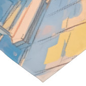 サニーヨーロッパ通りコージーアーキテクチャトラベルアート テーブルクロス (アングル)