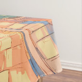 サニーヨーロッパ通りコージーアーキテクチャトラベルアート テーブルクロス (インサイチュ)