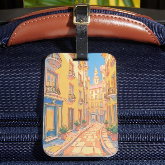 サニーヨーロッパ通りラゲッジタグ – コージートラベル ラゲッジタグ (正面インサイチュ2)