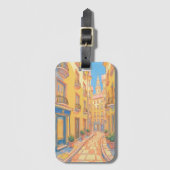 サニーヨーロッパ通りラゲッジタグ – コージートラベル ラゲッジタグ (正面縦)