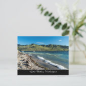 サニーレイクチェランビーチシーニックワシントン州 ポストカード (スタンド正面)