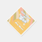 サニーレトロパステルこ来この息子ベビーシャワー スタンダードカクテルナプキン (角)