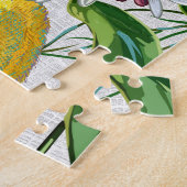 サニーレモンツリー – ホワイト – ジグソーパズル (側面)