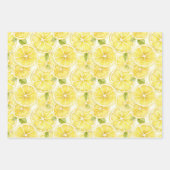 サニーレモンデライトウォーターカラー ラッピングペーパーシート (正面3)